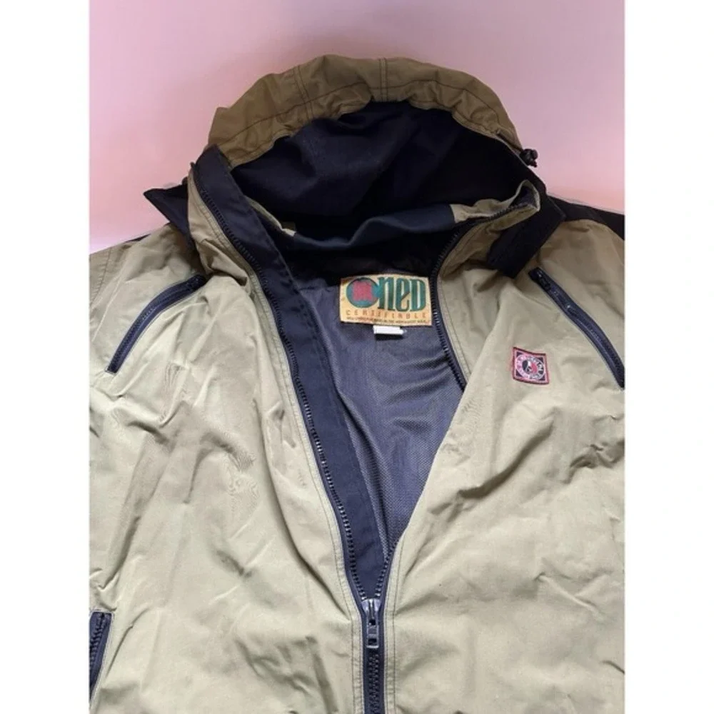 Vintage Y2K 90s Dr. Ned Limbo‎ Snowboarding Ski Jacket Coat XL Green Hooded KC